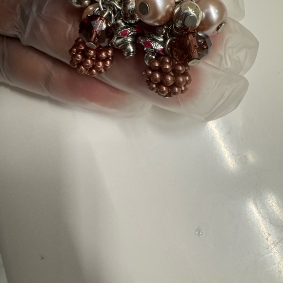 🔥Brown and silver beaded dangle earrings #boho #festival🔥 - Picture 3 of 3